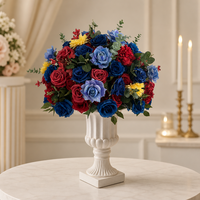Boule de fleurs artificielles multicolores pour centre de table de mariage, fête d'anniversaire, événement extérieur, décoration de table
