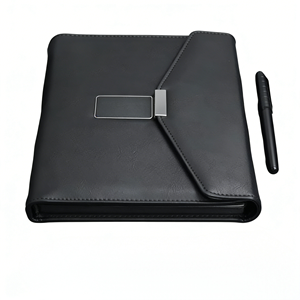 Carnet de notes en cuir à spirale grande capacité 8000 mAh avec 100 feuilles et clé USB 2-en-1 – Idéal pour le bureau et comme cadeau - Product Image 3