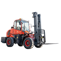 Chariot élévateur à fourche SHANLI personnalisable, moteur diesel 2500 kg, 4 roues motrices, moteur DC, longueur de fourche réglable, hauteur de levage 1220 mm, pneus pleins