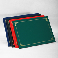 Protège-documents vert Better Office Products pour diplômes avec bordure dorée pour certificats format Lettre