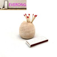 Support d'encens décoratif en marbre travertin naturel de style nordique personnalisé, base de rangement créative pour la maison