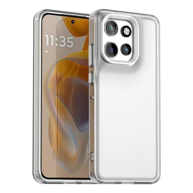 For Motorola ThinkPhone 25 Case, Candy PC Hybrid TPU Shockproof Protective Mobile Phone Case