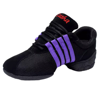 Chaussures de danse latine et jazz pour femmes, en maille respirante, semelle souple en caoutchouc, vente chaude