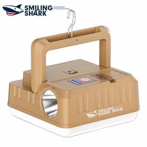 Smiling Shark Outdoor <b>Camping</b> Light <b>LED</b> Portable <b>Lantern</b> With Hook For Tent Lighting - Product Image 1