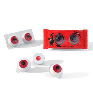 Bonbons gélifiés en forme de parties du corps pour Halloween effrayant |   Yeux en conserve fourrés à la confiture et friandises anatomiques |   Vente en gros OEM en vrac - Product Image 2