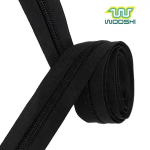 Fermetures à glissière T/T 5 # prix bon marché avec <span class=keywords><strong>fermeture</strong></span> à glissière en rouleau de haute qualité #5 <span class=keywords><strong>fermeture</strong></span> à glissière à longue chaîne pour sac tissé et tissu métal durable Nylon - Product Image 4