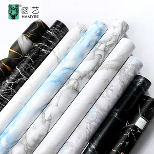 Carta Adesiva Effetto Marmo per Piani di Lavoro - Rivestimento Autoadesivo per Mensole e Cassetti - Carta da Parati Decorativa - Product Image 1