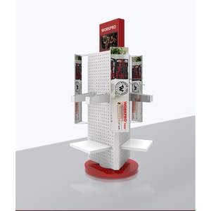 Moderno Exhibidor Metálico Ecológico de Proveedor de Shanghái con Iluminación LED para Tableros de Uñas, Herramientas y Accesorios - Product Image 2