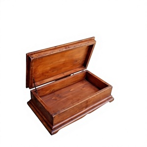 Custom Eco-Friendly Modern <b>Wooden</b> Jewelry <b>Box</b> Sliding <b>Lid</b> Handmade Polished Natural Color <b>Storage</b> Organizer Rings Earrings - Product Image 3