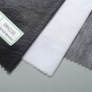 Satılık marka PES çift nokta kaplama yapışkan iç astar eriyebilir Polyester olmayan dokuma kumaş