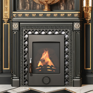 Poêle <span class=keywords><strong>à</strong></span> <span class=keywords><strong>granulés</strong></span> moderne en fonte avec insert pour le chauffage domestique et le poêle <span class=keywords><strong>à</strong></span> bois élégant - Product Image 2