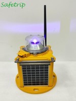Safetrip, certifié ICAO, éclairage de bord de piste portable à énergie solaire, lumière LED bleue pour une solution d'éclairage aéroportuaire complète