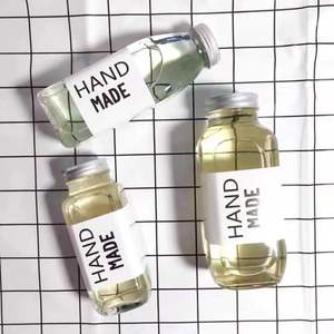 Grosir kosong 350ml 250ml 500ml persegi susu/jus/teh/minuman botol kaca botol jus minuman - Product Image 4