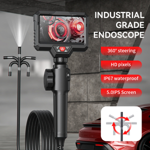 Caméra endoscopique portable Witson W3-E300 à rotation 360°, étanche, écran IPS HD 5 pouces, articulation bidirectionnelle, <span class=keywords><strong>mini</strong></span> CMOS, garantie 1 an - Product Image 2