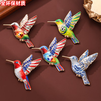 Épinglette Colibri - Épinglette à thème football pour la Fête de l'Indépendance américaine - Accessoire de costume, broche animale en strass