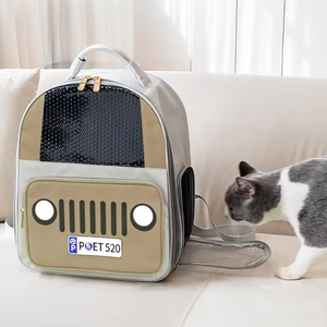 Toptan sevimli köpek sırt çantası moda Oxford malzeme nefes Pet açık seyahat taşıyıcısı taşınabilir katlanabilir katı - Product Image 5