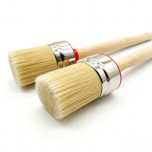 Pinceau à peinture ovale de qualité industrielle et <span class=keywords><strong>bricolage</strong></span> CTCK001, manche en bois # Outil de peinture professionnel de 3,5 pouces, taille 14, avec garantie de 3 ans - Product Image 2