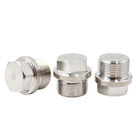 Bouchon d'huile à bride hexagonale DIN910, filetage extérieur, en acier inoxydable SS304 et zingué, en stock