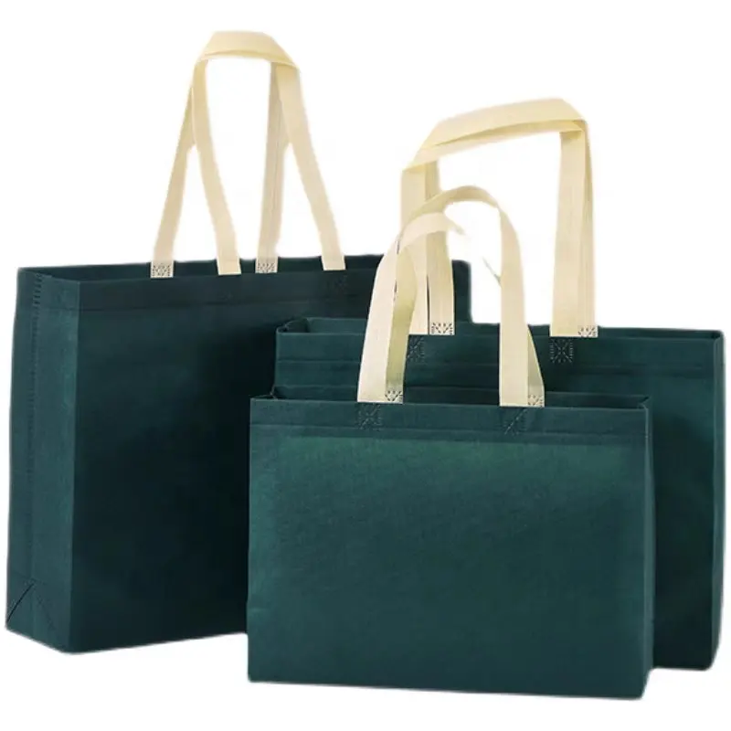 Suudi arabistan'da % örgüsüz çanta üretici olmayan dokuma, özelleştirilmiş boyutu pet tam renkli dikiş oem dokunmamış kumaş çanta