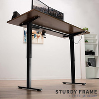 Bureau debout électrique moderne en forme de L avec pieds élévateurs Design contemporain
