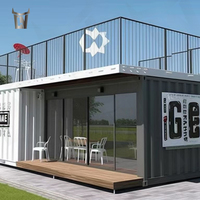 Maisons conteneurs mobiles préfabriquées pliables en acier de 20 et 40 pieds, écologiques et recyclables, pour écoles et logements.
