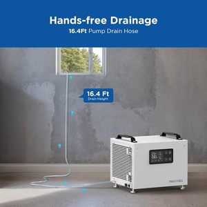 70パイント業務用除湿機（ポンプ付き） |   ポータブル式の地下室・家庭用除湿機 - Product Image 2