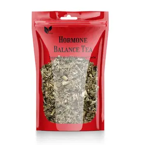 PCOS Organic Red Raspberry Leaf and Spearmint Leaf Tea Helps Hormone Balance And Healthy Skin