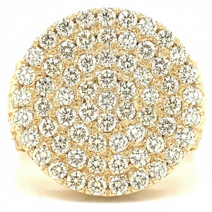 Anillos finos de lujo para hombre, 10K, 14K, 18K, oro de moda, estilo Hip Hop, Baguette redondeada de diamante Natural VVS completo para bodas clásicas - Product Image 1