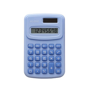 Cute Multicolor Solar Powered Pocket Calculator - Product Image 1