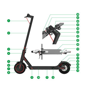 Vente en gros Xiaomi Mijia M365 Pro 2 Original <span class=keywords><strong>Ninebot</strong></span> <span class=keywords><strong>Max</strong></span> <span class=keywords><strong>G30</strong></span> E Scooter électrique Accessoires de carrosserie Pièces détachées - Product Image 3