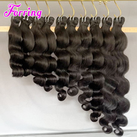 Cabello Virgen Camboyano con Cutícula Alineada, Sin Enredos, Sin Caída, Doble Trama, Cabello Humano Virgen Crudo 10A, Sin Procesar, en Paquete