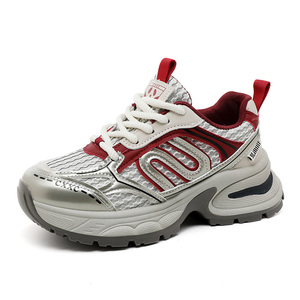 Nouvelles Chaussures Lacées LYKU pour Femmes 2026 – Tendance Sportive Respirante et Légère en Maille Antidérapante avec Tige en PU Intemporelle – Été Automne - Product Image 1