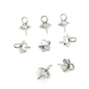 Fábrica de China, venta al por mayor, soportes de pines de acero inoxidable, accesorios para pendientes, componentes de joyería DIY - Product Image 4