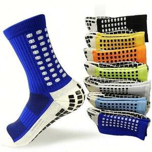 High Quality Non <b>Slip</b> Grip Football Socks Crew Sports Ribbed Leg Soccer Socks Autumn Youth - Product Image 3