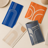 Sacs opaques imprimés sur mesure, pochettes à trois soudures latérales pour packs d'accessoires de collection, impression de logo en blocs de couleur