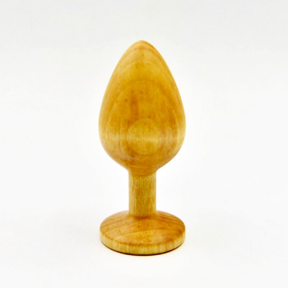 Wooden Butt Plug - Random Nature Wood Material Anus Sex Toy