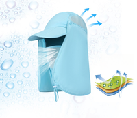 Casquette d'extérieur 2026 tendance, couleur unie, protection solaire, impression en relief, couvre-visage intégral, avec logo personnalisé