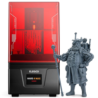 Printer 3D ELEGOO Mars 4 Max MSLA dengan LCD Monokrom 6K 9,1 inci, Kipas Pendingin Ganda, Printer Resin 3D Besar