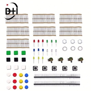 ชุดตัวต้านทานแบบพกพาที่ใช้งานได้สะดวกสำหรับชุดเริ่มต้นอาร์ดูโน่ UNO R3 LED โพเทนชิออมิเตอร์ แทคสวิตช์ พินเฮดเดอร์ - Product Image 2