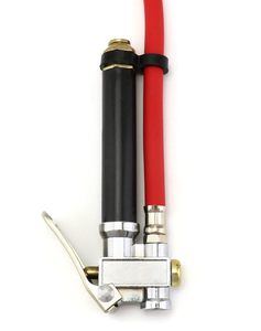 Inflador de Neumáticos de Alta Resistencia con Doble Cabezal y Manguera de Goma, 120 PSI, Accesorios para Compresor de Aire, Compatible con Color Rojo - Product Image 2
