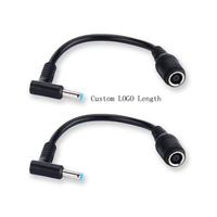 Prise d'alimentation CC 90 degrés 7,4*5,0 mm femelle vers 4,5*3,0 mm mâle pour câble adaptateur d'ordinateur portable HP