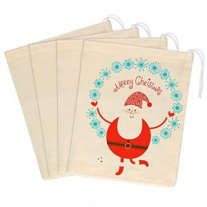 Bolsas de Lino Reciclado con Cordón, Bolsa de Almacenamiento de Tela Ecológica, Bolsa de Muselina, Bolsa de Yute con Cordón y Logotipo Personalizado - Product Image 5