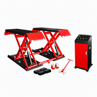 Plateforme élévatrice hydraulique à ciseaux à double vérin de 3000 kg avec plateforme extensible pour usage professionnel