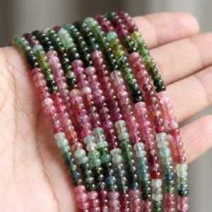 Perles de tourmaline bio de haute qualité en gros, pierres précieuses naturelles de tourmaline bio, rondes brillantes de 4 à 10 mm pour la fabrication de bijoux - Product Image 3