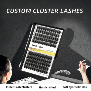 Pestañas Postizas Hechas a Mano al por Mayor, Marca Privada, Pelo Sintético, 16mm de Largo, 10 Filas, Base Delgada, Naturales y Suaves - Product Image 2