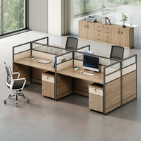 High Quality Modern Royal MDF Modular Office Desks 1.5m Wooden Partitions for Workshops Schools Quality Wooden Office Furniture