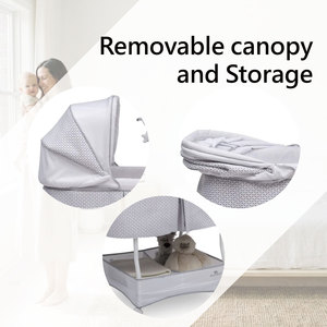 Berceau électrique à balancement automatique haut de gamme et durable pour bébé, avec mobile jouet - Product Image 3