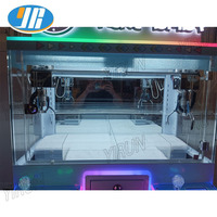 YIRUN Logo Personnalisé Mini Griffe Grue Machine 4 Joueur Clip Prix Poupée Machine Arcade Griffe Grue Jeu Machine Jouet pour Enfants