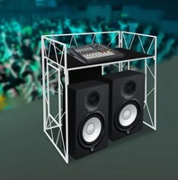 Ventes Flash : Cabine de DJ Portable Pliable en Alliage d'Aluminium, Support d'Enceinte avec Barre Supérieure, Table d'Événement à Vendre
