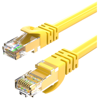 Cable de Red Ethernet Cat6 de 6 Pulgadas (0.15m), 28AWG, Sin Blindaje (U/UTP), PVC CM, Diámetro Pequeño, Alta Flexibilidad, Azul